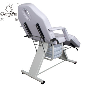 Dongpin Beauty Massage <b>Bed</b> DP-8337 White PVC Leather <b>Folding</b> Salon Chair For Eyelash Extension And Tattoo - Product Image 3