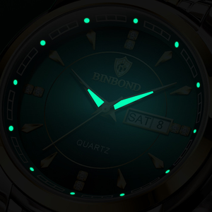 Binbond 8879 B8879 Nouvelle Montre-Bracelet Tendance pour Homme, Marque de Luxe Classique, Étanche avec Calendrier, Montre à Quartz pour Homme, Reloj - Product Image 3