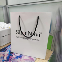 Personnalisez votre propre logo, sacs cadeaux en carton biodégradable de luxe, noirs, pour vêtements, chaussures, bougies, avec poignées en ruban