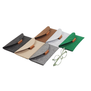Sac de pochette souple pour lunettes avec logo personnalisé pochette en feutre pour lunettes de soleil - Product Image 4