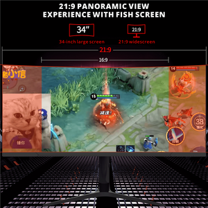 Tecmiyo工厂价格34英寸3440*1440 4K 165赫兹丰富接口发光二极管，适用于工作室屏幕电脑原始设备制造商360赫兹弯曲游戏显示器240赫兹 - Product Image 3