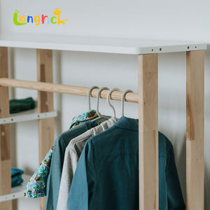 Organizador de Ropa de Madera Inspirado en Montessori, Estante de 5 Niveles para Guardarropa Infantil, Sistema de Armario para Niñas Pequeñas - Product Image 5