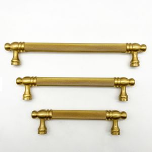 Brass Cabinet Handles Bar Shape Chinese Style Durable Furniture Hardware for Cabinet Doors Drawer Wardrobe - Product Image 1