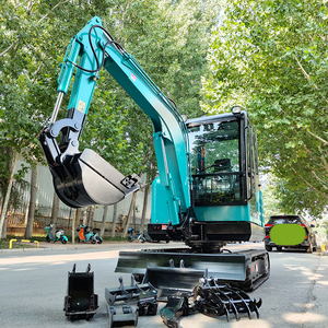 Spedizione gratuita 3.55Ton 6Ton escavatore EPA idraulico cingolato scavatore movimento terra macchina Minibagger Mini escavatori - Product Image 5