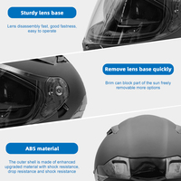 Venta al por mayor Venta caliente Unisex Full-Face ECE DOT Security Casque Moto Casco Negro Venta al por mayor Cascos de motocicleta inteligentes