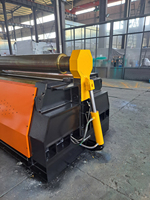 Machine de cintrage de tôles CNC à 4 rouleaux W12 12x2500 personnalisée, orange et noire, entièrement automatique, certifiée CE