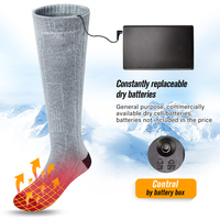 Funciona con batería gruesa caza calefacción eléctrica calentamiento inteligente Bluetooth 5V 5000Ma calor Usb calcetines calefactables Unisex