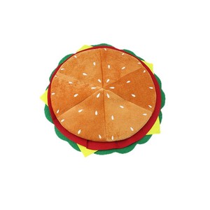 Ensemble de chapeaux amusants en peluche en forme de hamburger et de frites pour fêtes, sports et accessoires de photomaton - Product Image 3
