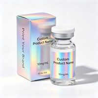 Boîte de rangement personnalisée pour peptides simples ou doubles et étiquettes, boîtes à peptides pour flacons de 3 ml avec plateau en plastique