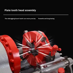 เครื่องเกลียวท่ออัตโนมัติขนาดเล็ก <span class=keywords><strong>HuGong</strong></span> Z1T-N50 220V สำหรับท่อสแตนเลสขนาด 2 และ 3 นิ้ว - Product Image 3