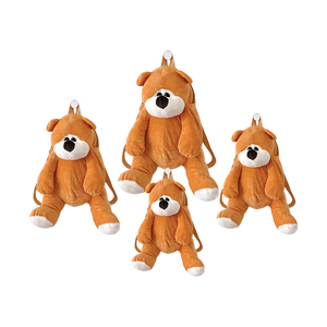 Logo personnalisé décontracté 3D dessin animé <span class=keywords><strong>Panda</strong></span> animal sac à dos scolaire court en peluche maternelle cartables pour enfants - Product Image 4