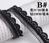 DB2327 vente chaude forme de vague broderie dentelle garniture petite taille strass garniture pour vêtement
