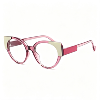 Lunettes Rétro Rondes Anti-Lumière Bleue SM24018 - Monture PC Légère avec Verres en Résine Transparente pour Hommes et Femmes (6 Couleurs)