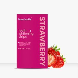 Benutzer definiertes Logo Frische Erdbeer geschmack Zahn aufhellung streifen Sofortiges Ergebnis Kein Slip PAP Gel streifen - Product Image 1