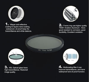 <span class=keywords><strong>Filtre</strong></span> <span class=keywords><strong>polarisant</strong></span> circulaire CPL pour <span class=keywords><strong>Canon</strong></span> pour Nikon pour Sony Fujifilm 37-82mm Filtres d'appareil photo avec 40.5 49 52 55 58 62 67 72 77 - Product Image 4