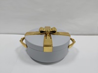 Ensemble de casseroles isothermes élégantes de couleur unie, 2,5 L, 3 L, 3,5 L, avec poignées faciles à saisir