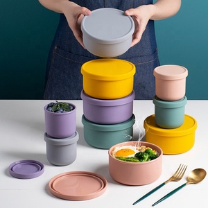 Boîte de Rangement Scellée <span class=keywords><strong>en</strong></span> <span class=keywords><strong>Silicone</strong></span> de Qualité Alimentaire <span class=keywords><strong>en</strong></span> Gros d'Usine, Boîte à Déjeuner, Bento <span class=keywords><strong>en</strong></span> <span class=keywords><strong>Silicone</strong></span> pour Aliments et Snacks pour Bébé - Product Image 3