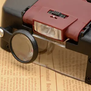 Loupe de casque à tête mobile, outil avec 2led lumières