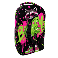 Sac à dos personnalisé pour étudiants universitaires, Mochila vert fluo rose avec personnages, sacs à dos décontractés et sportifs avec compartiment pour ordinateur portable
