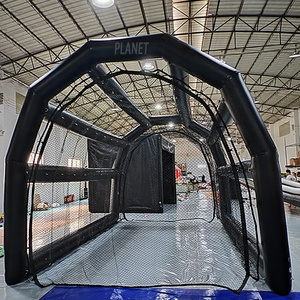 Portatile su misura 20ft 40ft gonfiabile campo sportivo da <span class=keywords><strong>Baseball</strong></span> gabbia da <span class=keywords><strong>Baseball</strong></span> gabbie gonfiabili di battuta in PVC con rete - Product Image 4