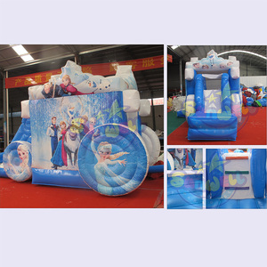 Comercial personalizado niños princesa inflable gorila saltando Combo Slide <span class=keywords><strong>Frozen</strong></span> Bouncy Castle para la venta - Product Image 6