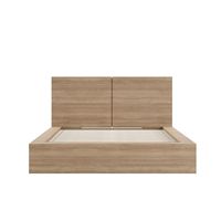 Cama de Panel Personalizada para Hotel, Estilo Minimalista, Diseño de Plataforma de Madera Contrachapada Resistente