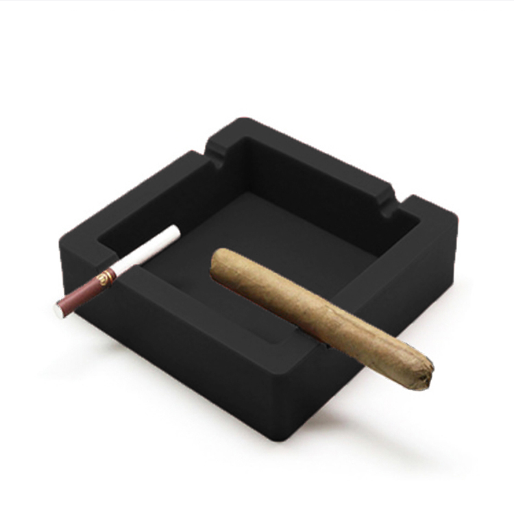 Smoking Accessories Square Silicone Ashtray With