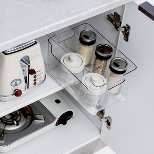 Creative Extension <b>Drawer</b> Track for Food Container Cabinet Rails Side Mount Soft Plastic Close <b>Drawer</b> <b>Slides</b> for Kitchen - Product Image 5