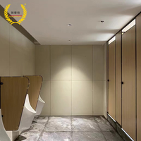 Immeuble de bureaux professionnel nouvelle cloison de toilette solide élégante Style moderne en acier inoxydable douche cabine de toilette plafond au sol