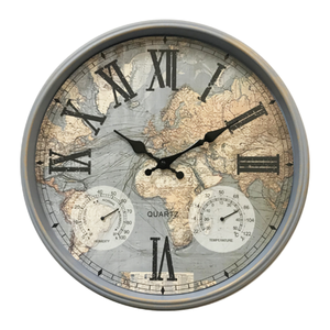 16インチレトロな壁時計クォーツモティアンティークスタイル針おしゃれなシンプルな家庭用装飾プラスチック壁時計リビングルーム用 - Product Image 1
