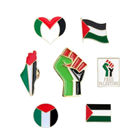 2025 nouveau gros palestinien écharpe broche cocarde drapeau pour épinglette Badge métal Palestine carte Souvenir cadeaux