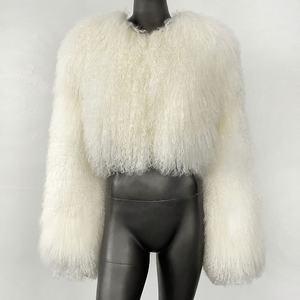 Ventes chaudes 2026, manteau en fourrure de laine ultra court tendance pour femmes, nouveau pour l'hiver - Product Image 2