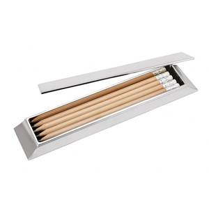 Portapenne in metallo 50x230mm dal design elegante per uso da scrivania - Product Image 1