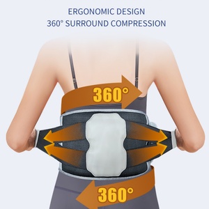 Ceinture de soutien lombaire électrique sans fil réglable, chauffante, soulagement de la douleur, massage chauffant infrarouge lointain, ceinture de massage pour la taille - Product Image 6