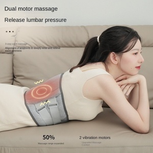 Ceinture de massage électrique vibrante sans fil chauffante pour le soutien lombaire et abdominal avec fonction musicale - Product Image 3