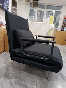 <span class=keywords><strong>Canapé</strong></span>-lit d'angle de style moderne avec rangement, design <span class=keywords><strong>convertible</strong></span> et pliable, structure en métal, revêtement en tissu pour salon - Product Image 4