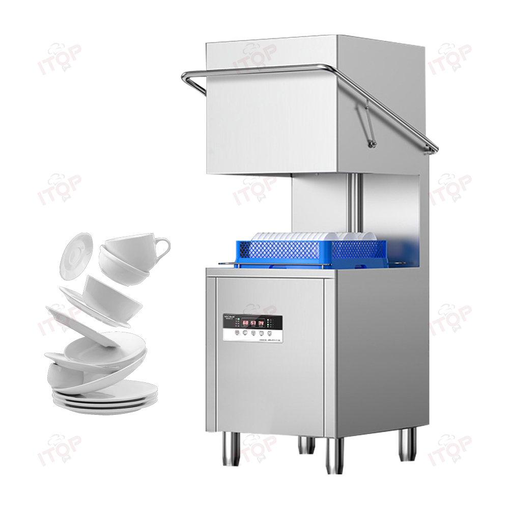 Modern High Efficiency Hotel School Restaurant Smart Dish-washing Machine Commercial Kitchen Cover Opening Dishwasher Machine