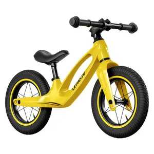 अच्छी गुणवत्ता सस्ते मैग्नीशियम मिश्र धातु बच्चे एकल गति कोई पेडल बाइक 12 इंच बच्चों संतुलन बाइक