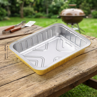Barquette en aluminium robuste, fournitures essentielles pour la cuisson au four, le barbecue, la conservation des aliments et l'industrie de la restauration