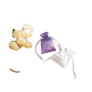 Mini sacs en satin de luxe avec cordon de serrage, vente en gros, pochettes de rangement pour bijoux, pochettes cadeaux en soie, logo personnalisé - Product Image 2