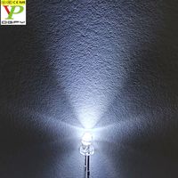 3mm fiche technique led 3mm ampoules led blanches led diode 3-3.4v diode led blanc chaud diodes électroluminescentes Composants électroniques led