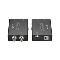 1 Ch vidéo 12G SDI Fiber Converter to BNC converter withbidirectional full 1080p/60hz SDI