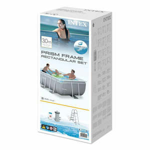 <span class=keywords><strong>Piscine</strong></span> hors sol rectangulaire pliable portable <span class=keywords><strong>INTEX</strong></span> 26784 3M X 1.75M X 0.8M en PVC pour la famille, avec accessoires - Product Image 3