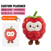 Jouet en peluche personnalisé, doux et moelleux, fruits en peluche (ananas, orange, banane), OEM ODM, coton PP, fabricant de peluches mignonnes