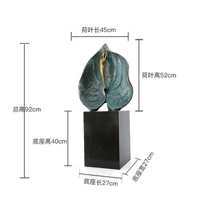 Brass Figurine Ornament Irregular Shape Handmade Artistic Decor For Housewarming And Office - Product Image 4