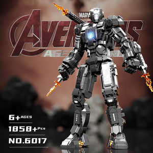 Tidal Current Block Avengers Iron Man War Machine MK1 800+ pièces Blocs de construction Figurine d'action Jouet pour garçons de 8 à 13 ans - Product Image 5