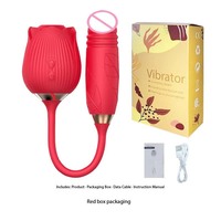 Vibrateur Rose OEM d'usine, multifréquence, à succion clitoridienne, masseur rotatif du point G, jouet sexuel en silicone pour femmes et couples