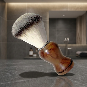Pinceau à raser professionnel ASAP Brand Premium en nylon, modèle ABP-1531, manche en bois, outils de toilettage pour barbier. - Product Image 5