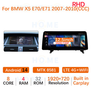 <span class=keywords><strong>Android</strong></span> 14 8.8 "12.5" <span class=keywords><strong>MTK</strong></span> 8581 xe đa phương tiện Player cho BMW X5/X6 loạt E70/E71 2007 2017 không dây Carplay GPS <span class=keywords><strong>Android</strong></span> tự động - Product Image 4