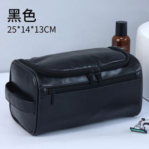 Neceser de Viaje Clásico Personalizado para Hombre, Bolsa de Aseo Grande de Cuero PU, Colores Variados, con Nombre Personalizado, Regalo para Esposo, Novio, Papá - Product Image 5